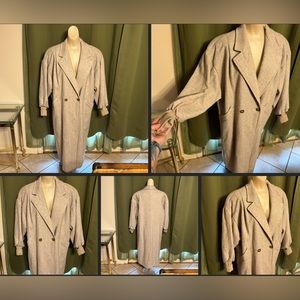 RESERVED Vintage Oversized Tweed Wool Detective Swing Coat Vintage Unisex Wool